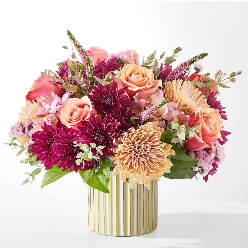 Berry Cobbler Bouquet with Ivory Vase – YOSI'S CREATIONS, Tucson AZ
