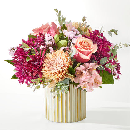 Berry Cobbler Bouquet with Ivory Vase – YOSI'S CREATIONS, Tucson AZ