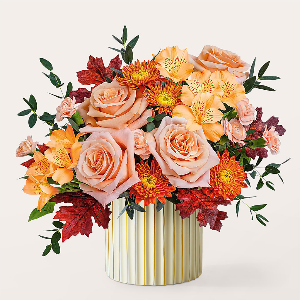 Spiced Latte Bouquet with Ivory Vase – YOSI'S CREATIONS, Tucson AZ