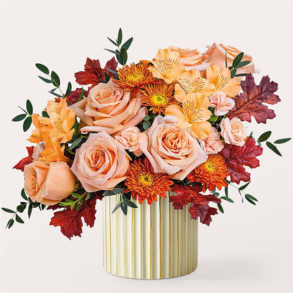 Spiced Latte Bouquet with Ivory Vase – YOSI'S CREATIONS, Tucson AZ