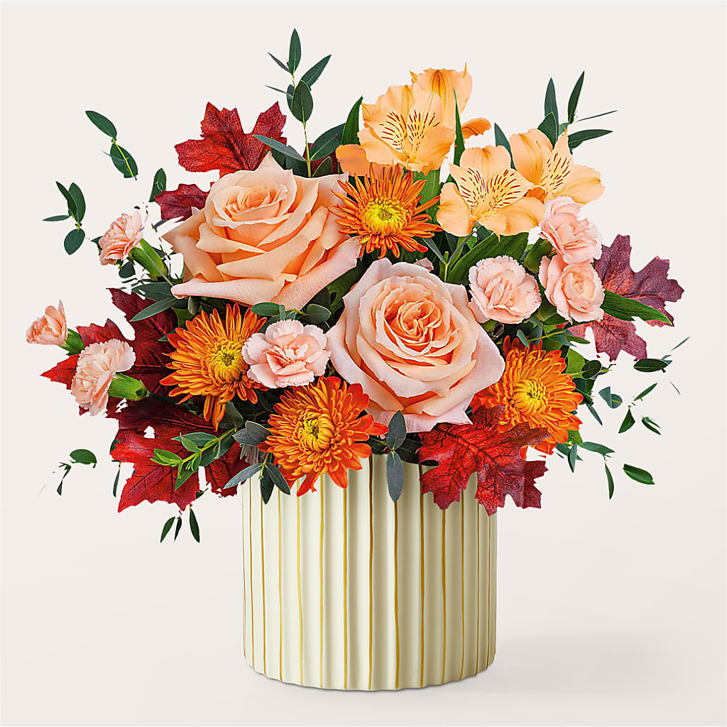 Spiced Latte Bouquet with Ivory Vase – YOSI'S CREATIONS, Tucson AZ