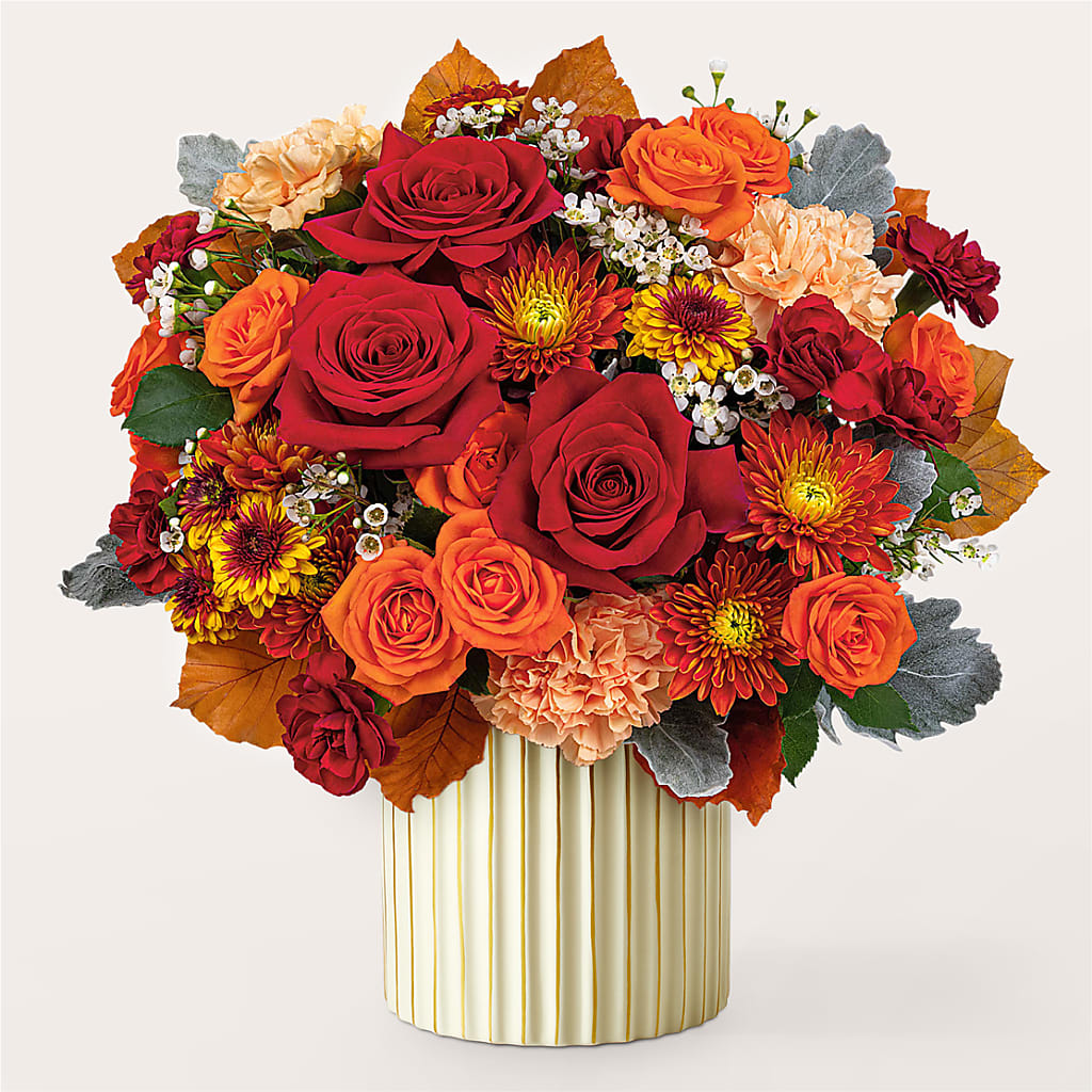 Merlot Bouquet with Ivory Vase – YOSI'S CREATIONS, Tucson AZ